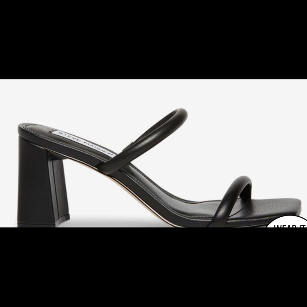 Steve Madden Lilah Black Heels Sz 8.5